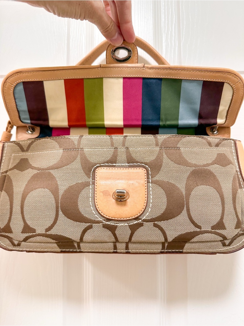 Coach 70th Anniversary Limited Edition Signature Turnlock Flap Shoulder Bag - Picture 7 of 17